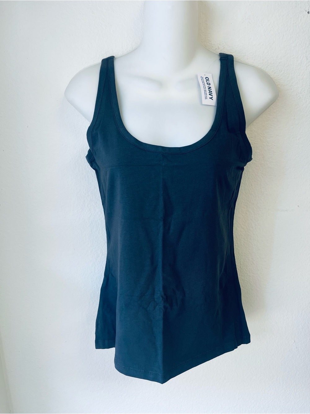 Old Navy Navy Blue Scoop Neck Tank Top - Women's Basic Layer